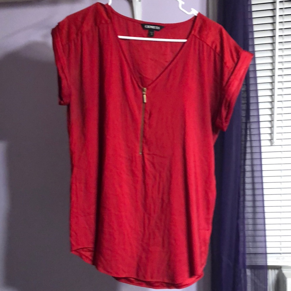 Zip up blouse
